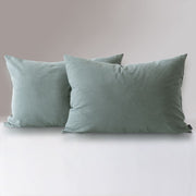 Set 2 Fundas Almohadas Lino 50x70cm Petróleo