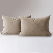 Set 2 Fundas Almohadas Lino 50x70cm Visón
