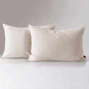Set 2 Fundas Almohadas Lino 50x70cm Marfil