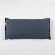 Cojín Muslin Flecos Azul