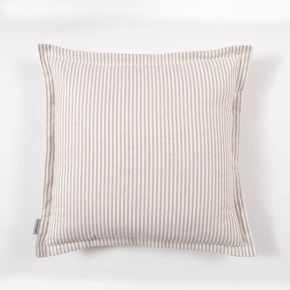 Cojín Rayas Beige