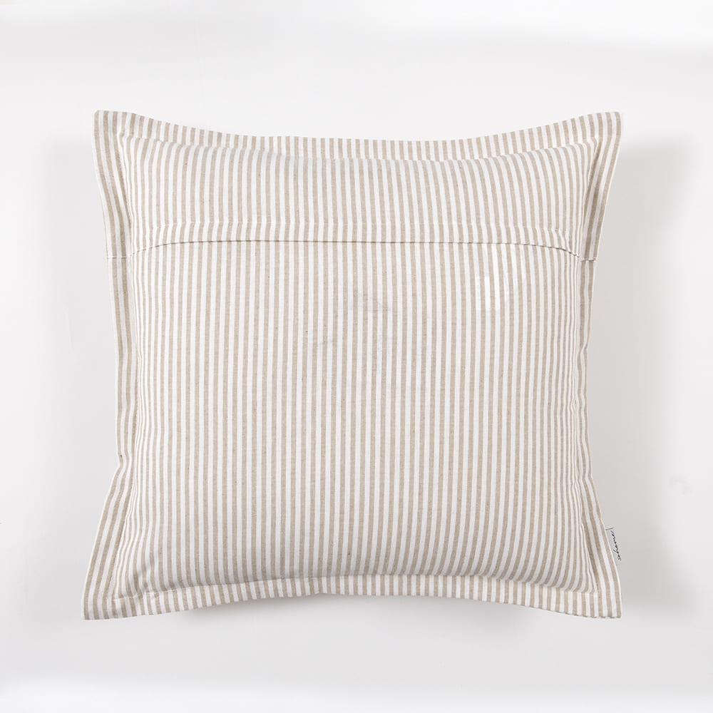 Cojín Rayas Beige