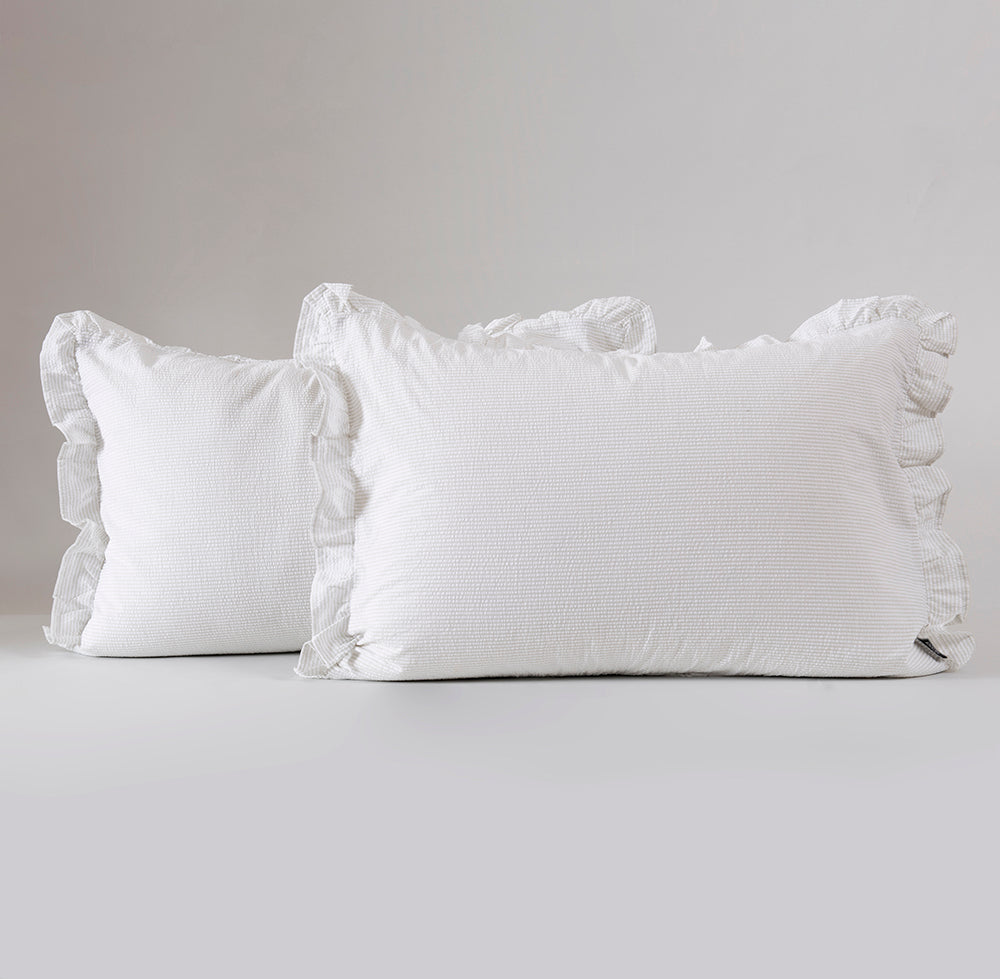 Set 2 Fundas Almohadas Isabel 50x70cm Gris