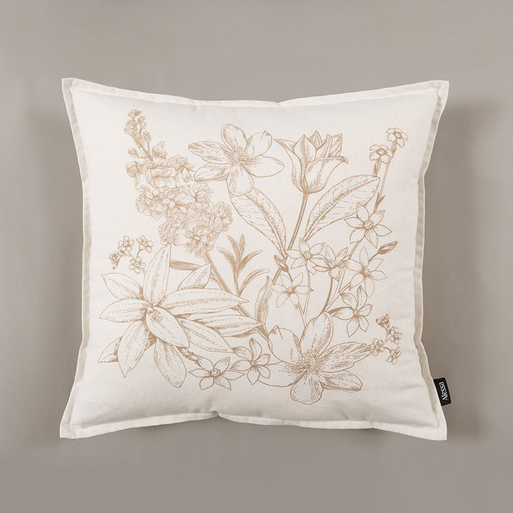 Cojín Estampado Muguet Camel