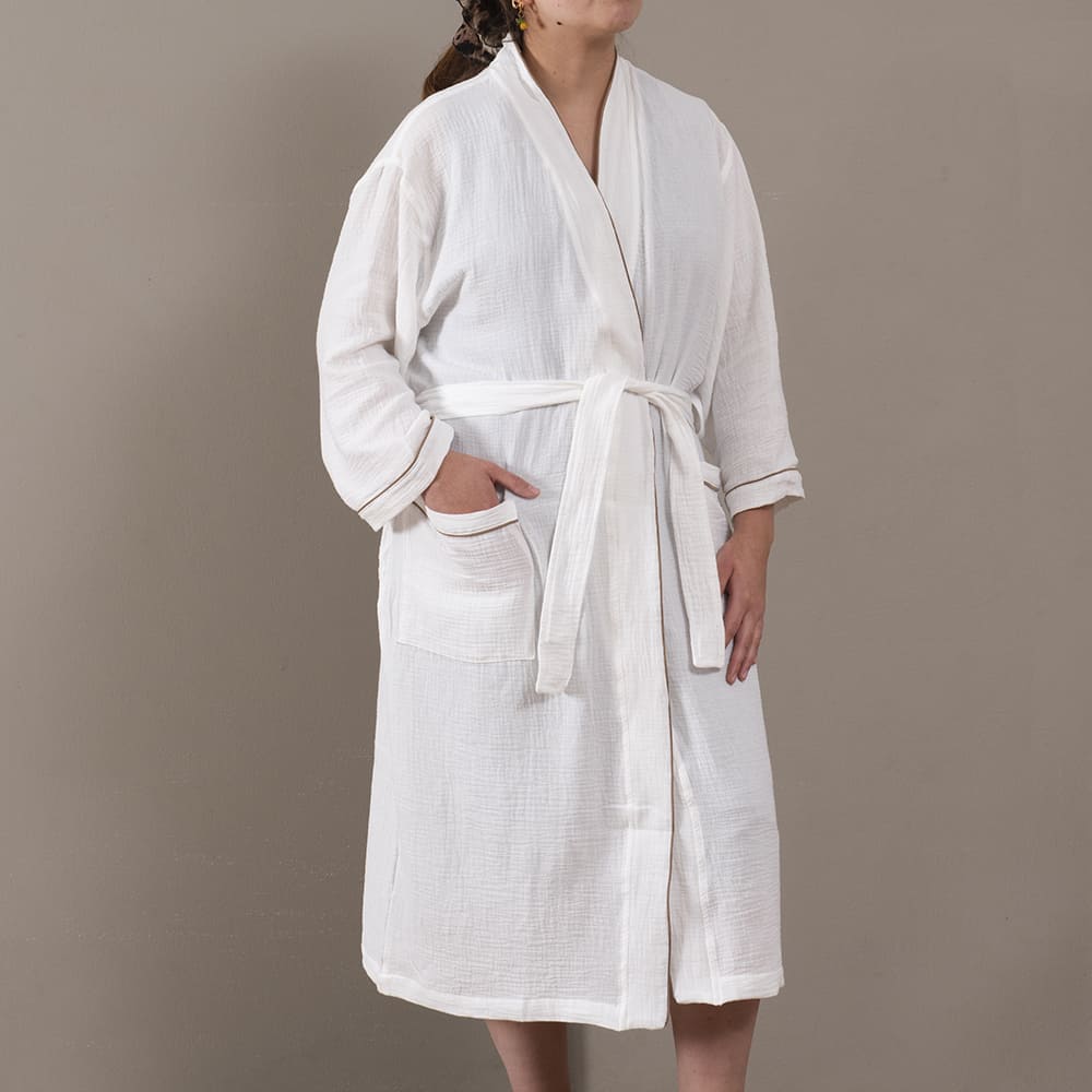 Bata Muslin Blanca S/M