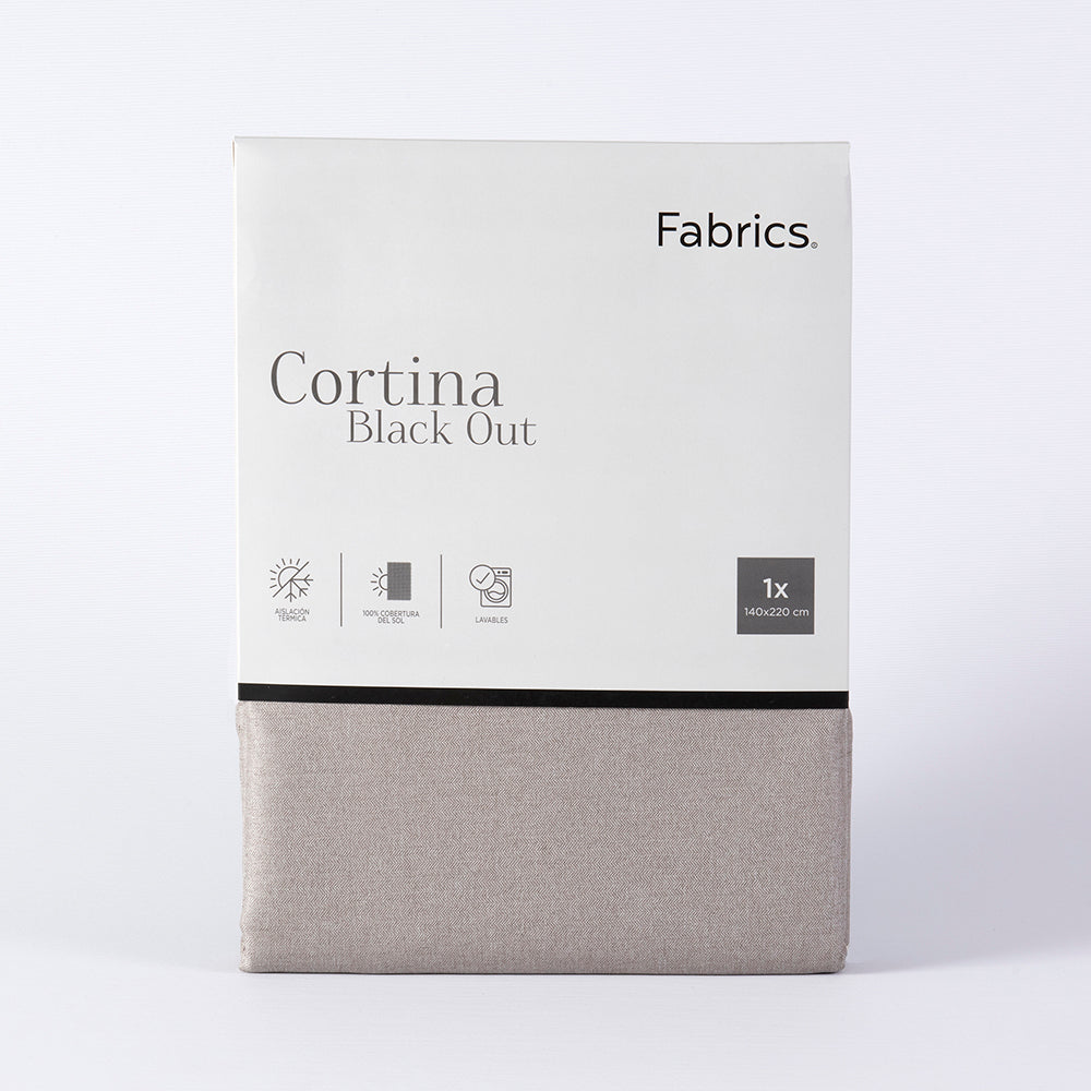 Cortina BlackOut 140x220cm Espiga Beige