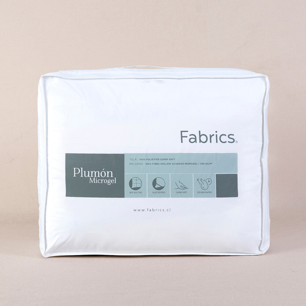 Plumón MicroGel 1.5 Plazas Blanco