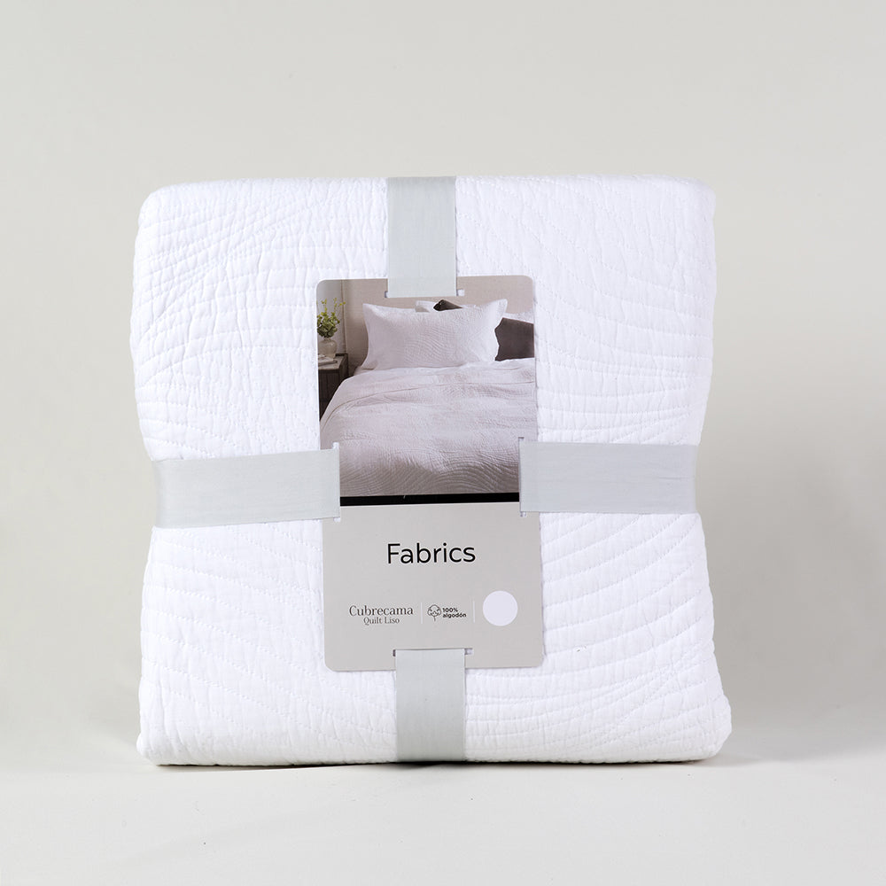Cubrecama Quilt Slate 1.5 Plazas Blanco