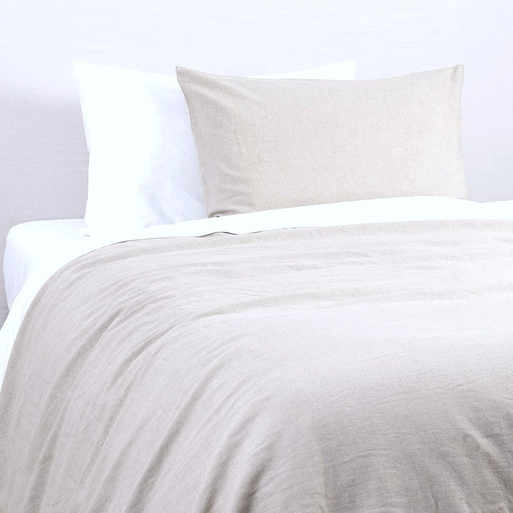 Funda de Plumón Lino 1.5 Plazas Beige