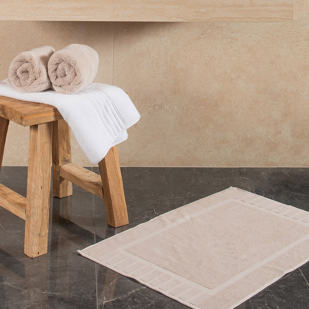 Piso Baño Toalla Beige