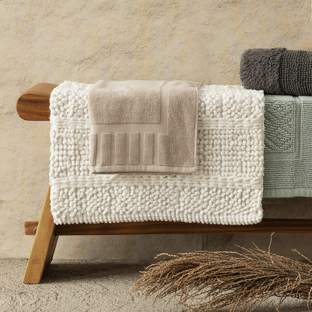 Piso Baño Toalla Beige