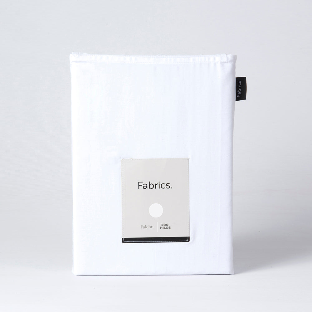 Faldón 200 Hilos Liso Super King Blanco