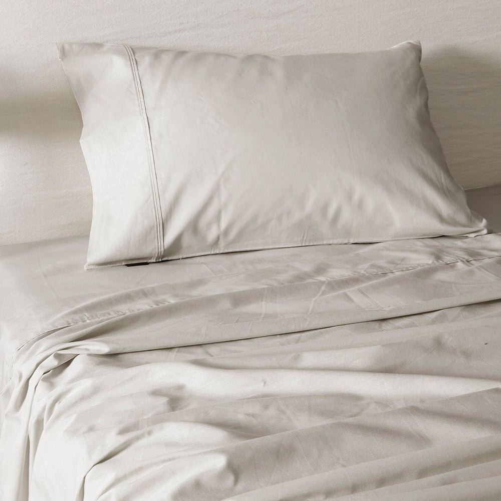 Sábana 180 Hilos Lisas 1.5 Plazas Beige