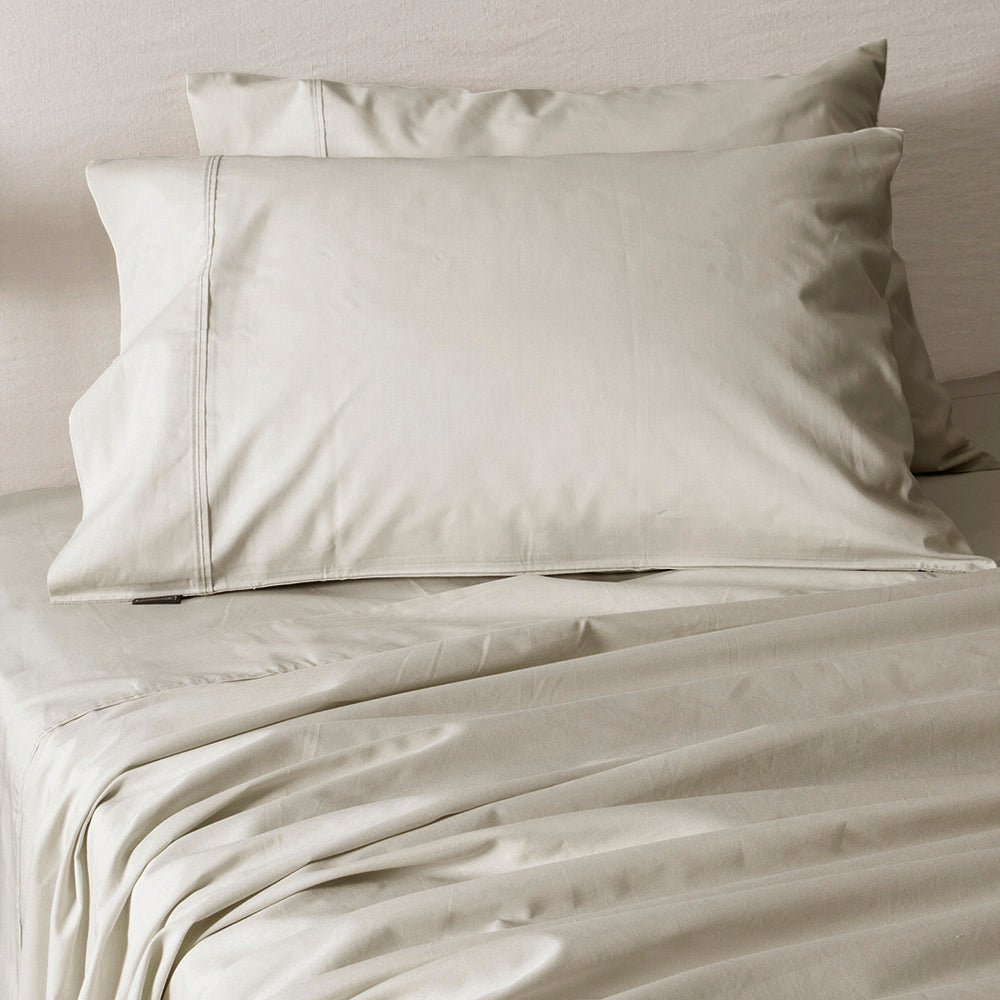 Sábana 180 Hilos Lisas 2 Plazas Beige