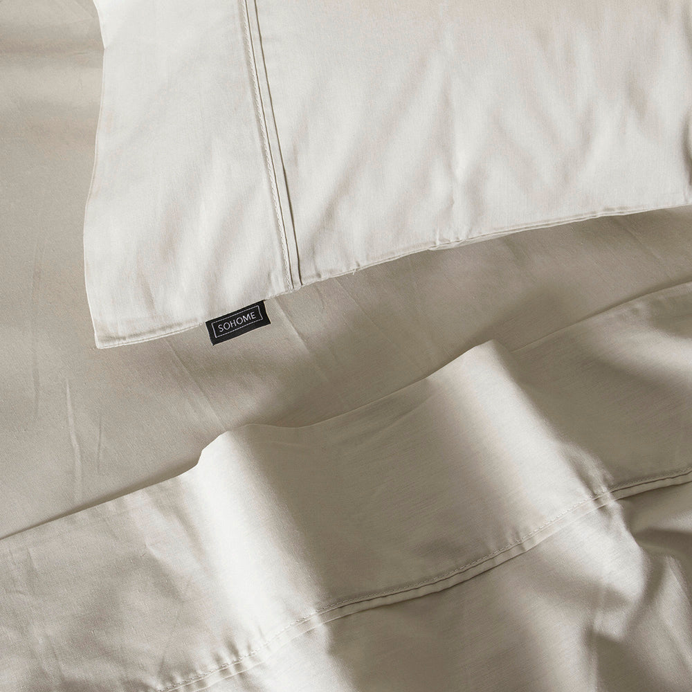 Sábana 180 Hilos Lisas King Beige