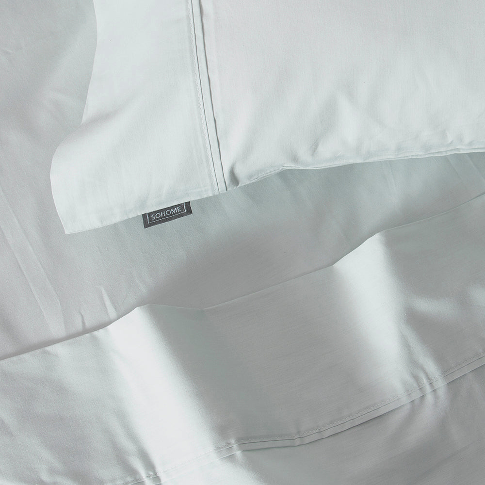 Sábana 180 Hilos Lisas King Celeste