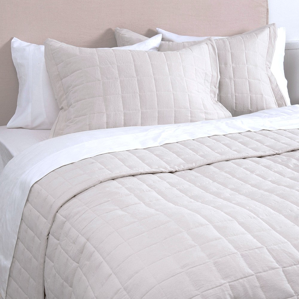 Cubrecama Quilt Oxford King Crudo