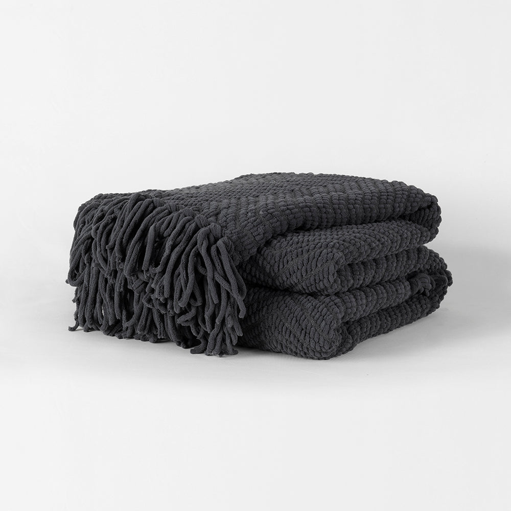 Manta Chunky Zigzag Marengo