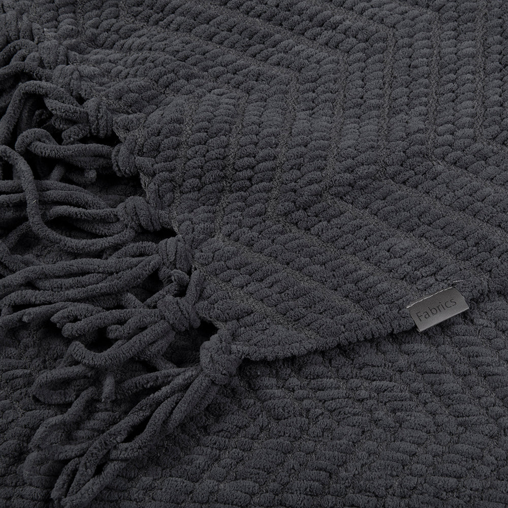 Manta Chunky Zigzag Marengo