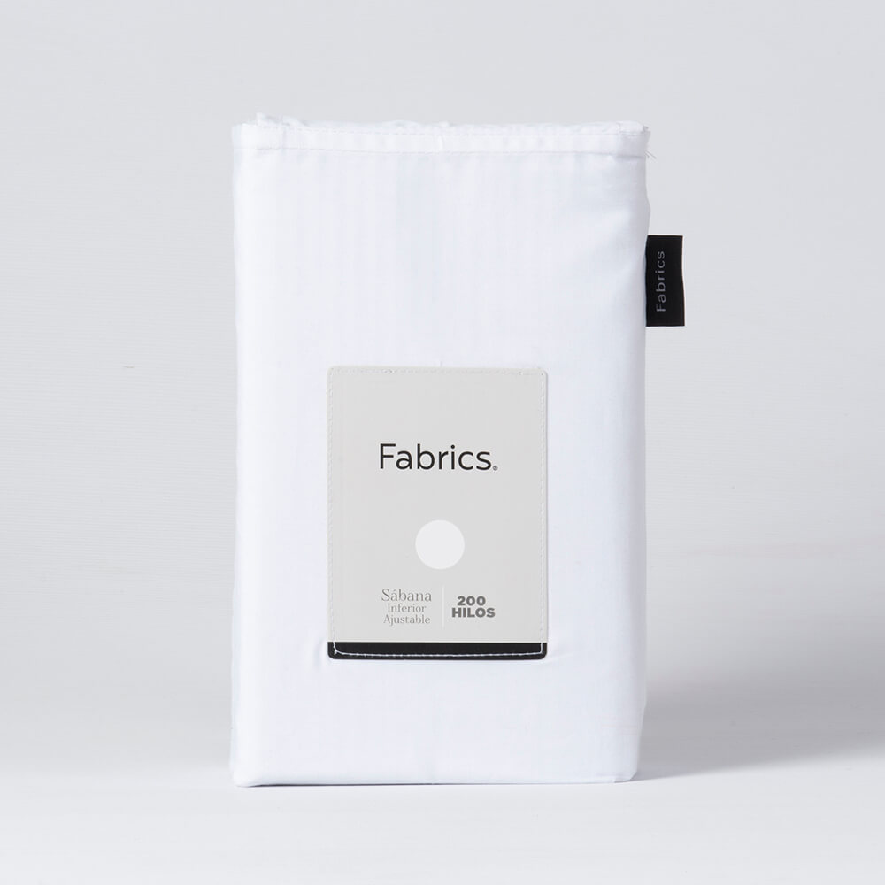 Sábana Inferior 200 Hilos 2 Plazas Blanca