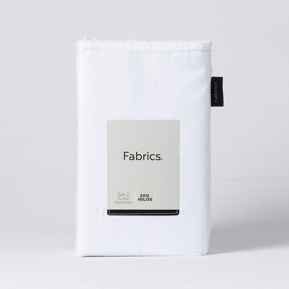 Set 2 Fundas Almohadas 50x70cm Blanco