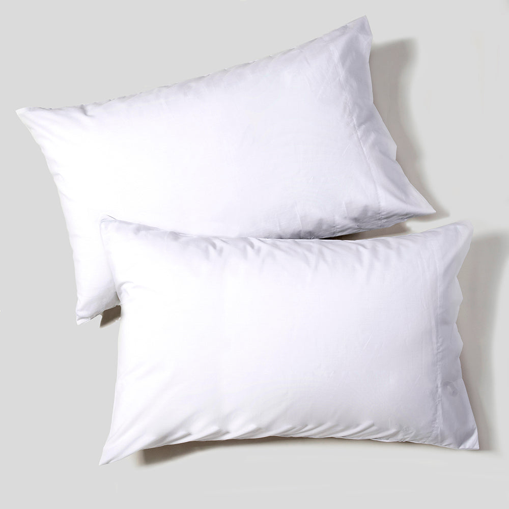 Set 2 Fundas Almohadas 50x90cm Blanco