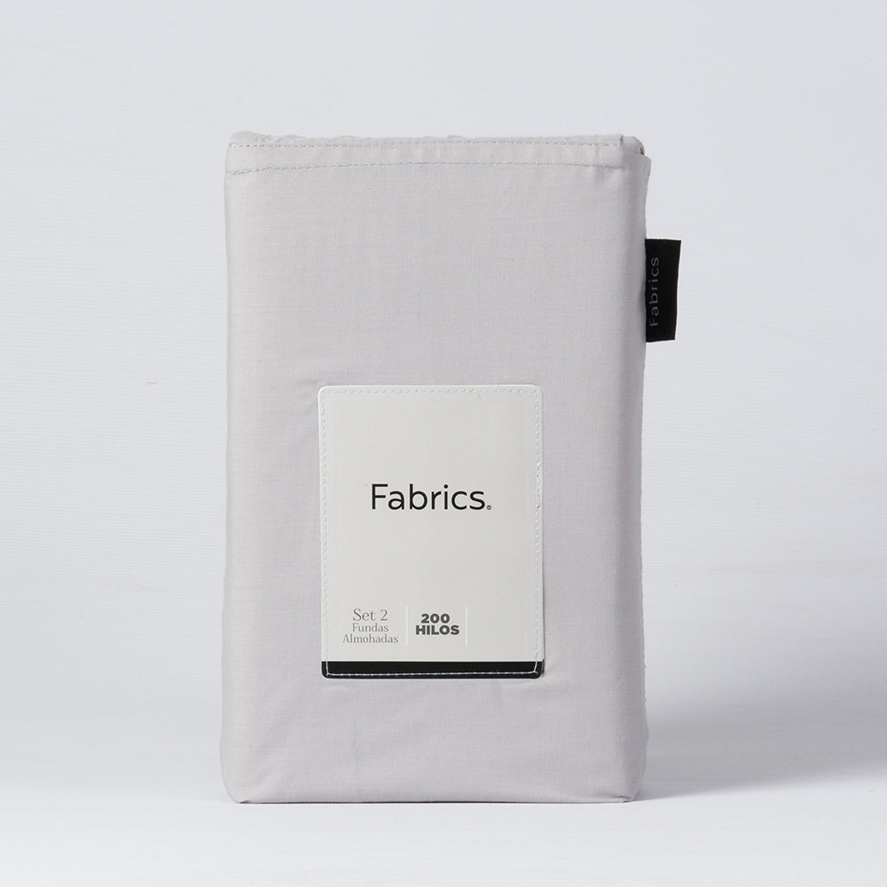 Set 2 Fundas Almohadas 50x70cm Gris