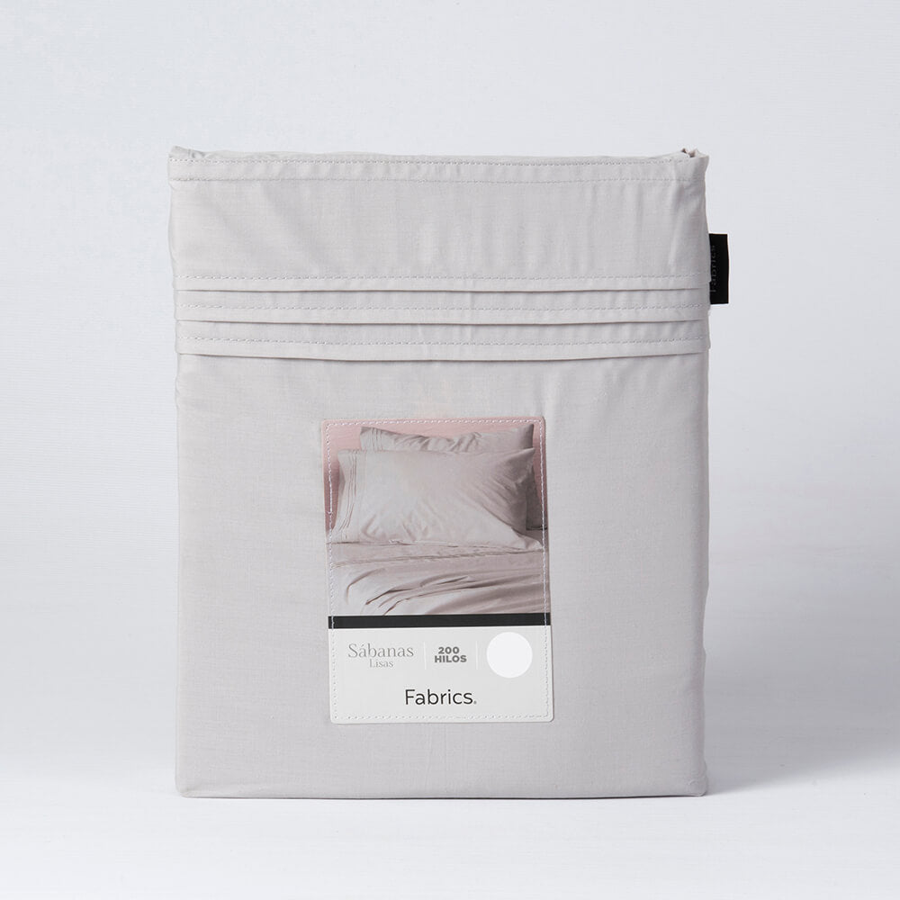 Sábana 200 Hilos Antonieta Super King Gris Perla