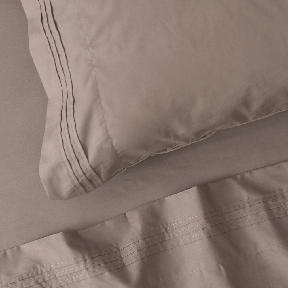 Sábana 200 Hilos Antonieta 2 Plazas Visón