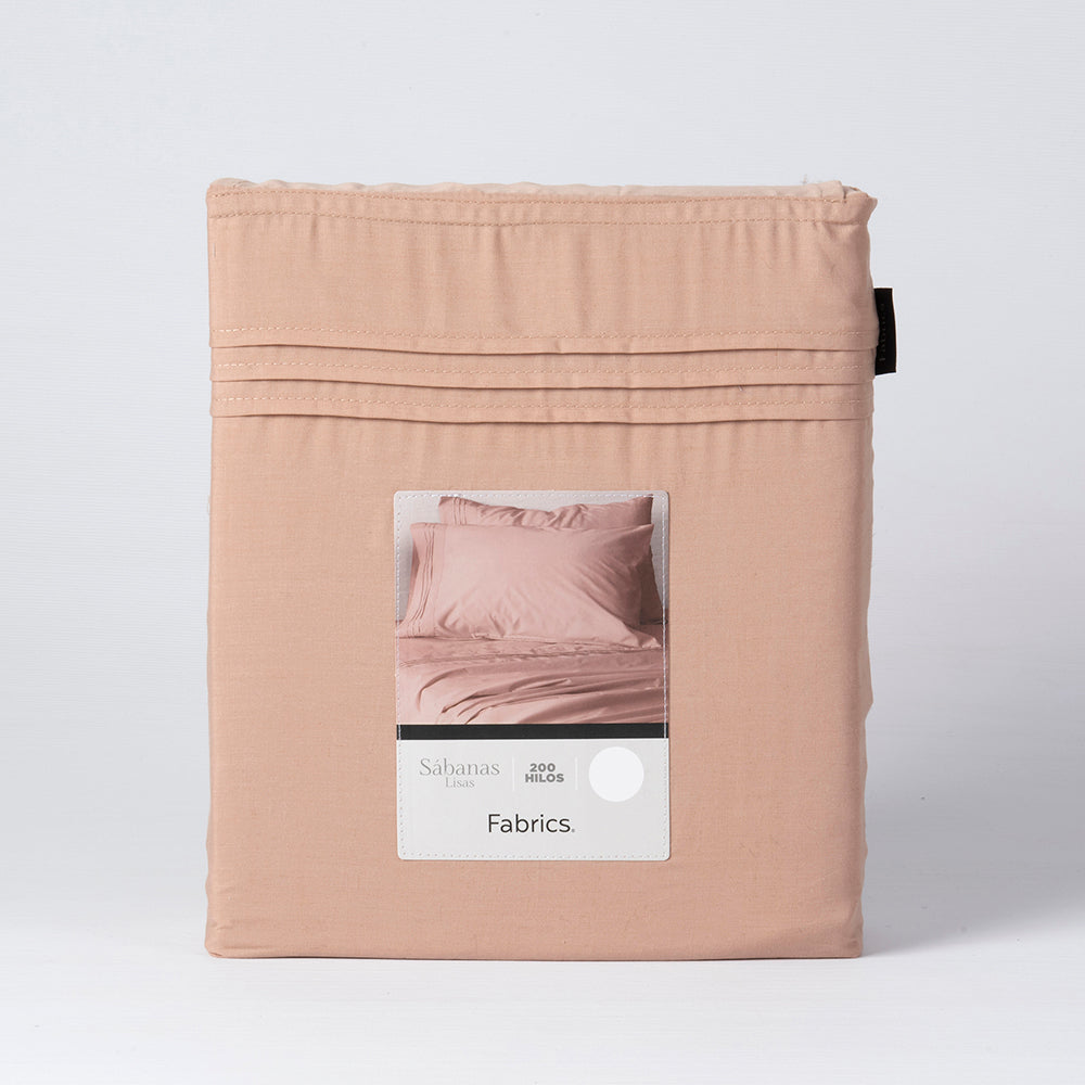 Sábana 200 Hilos Antonieta 2 Plazas Nude