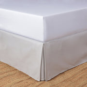 Faldón 200 Hilos Liso 2 Plazas Perla