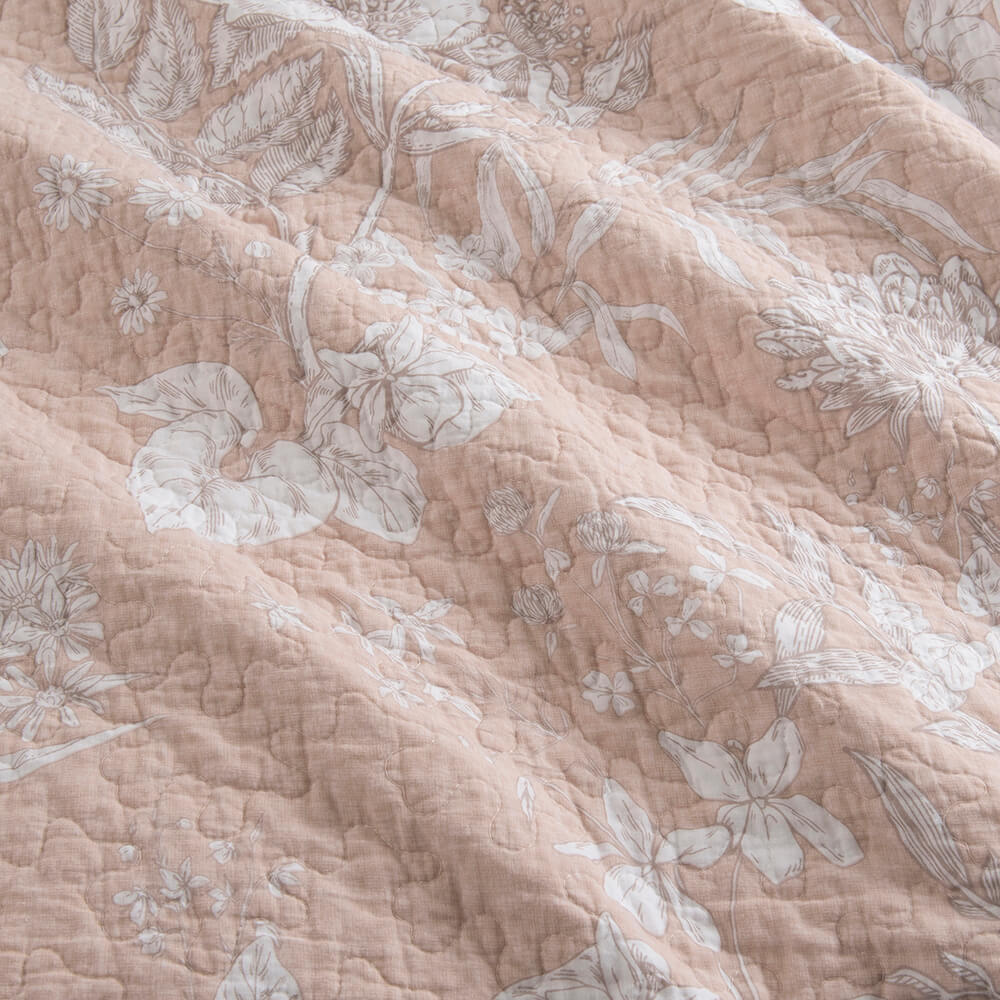 Cubrecama Quilt Estampado King Prado Nude