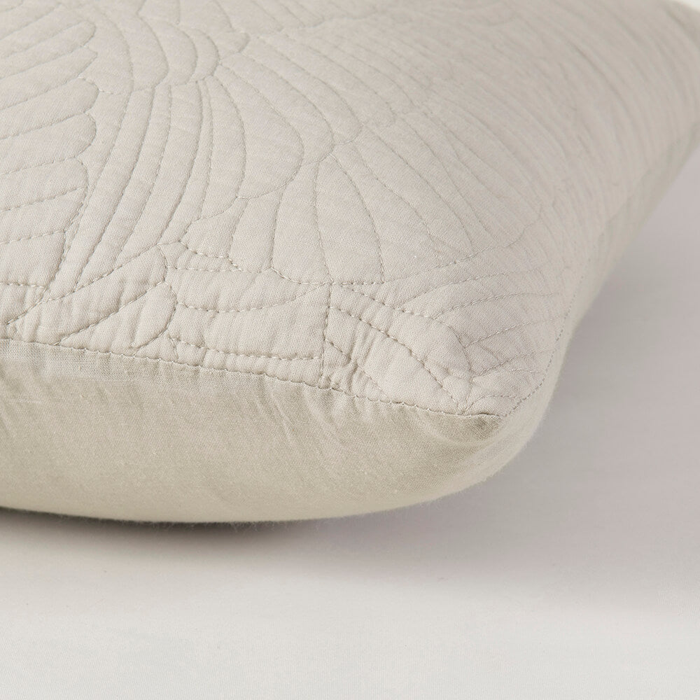 Cojín Quilt Fosil 50x50cm Taupe