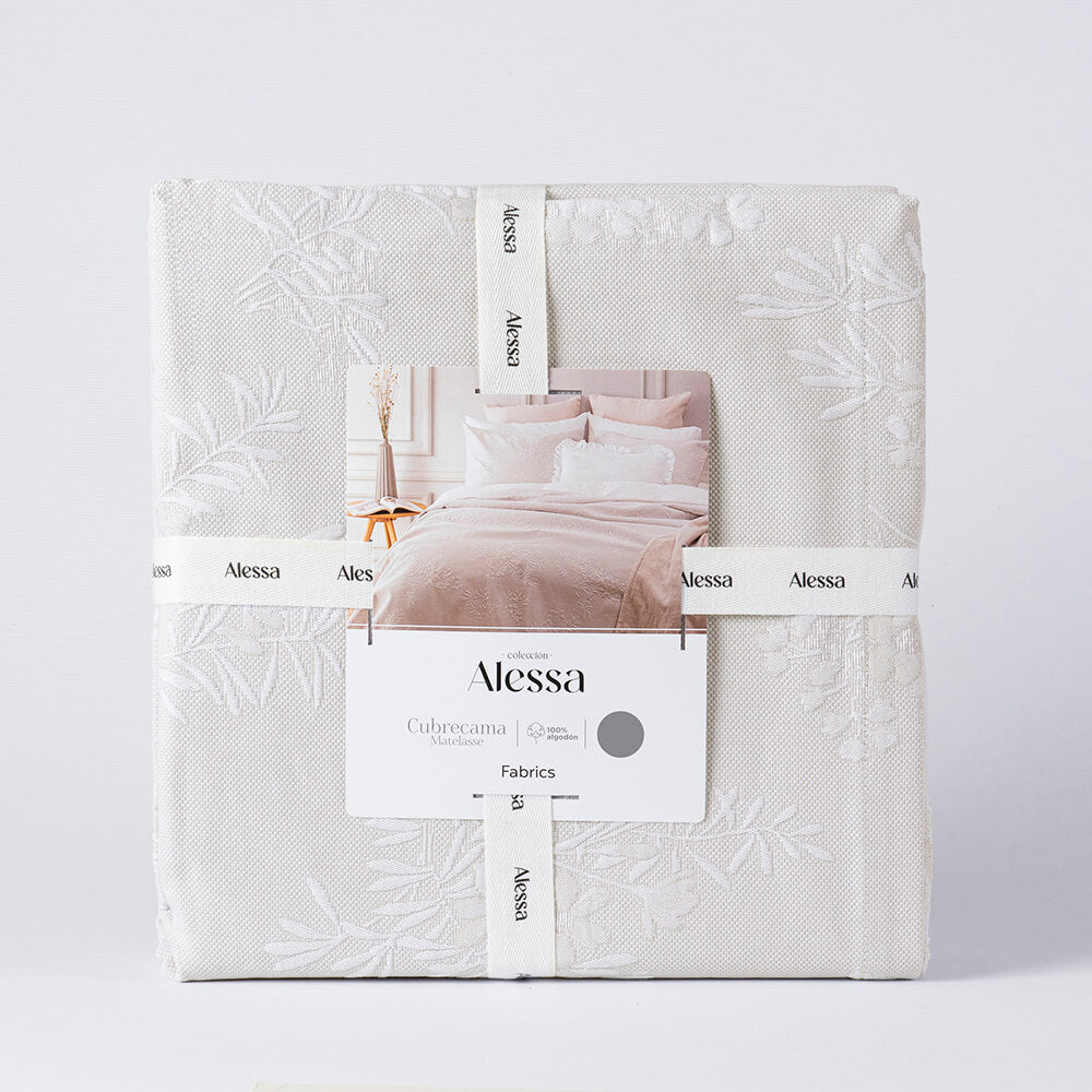 Cubrecama Matelasse Alina Super King Beige