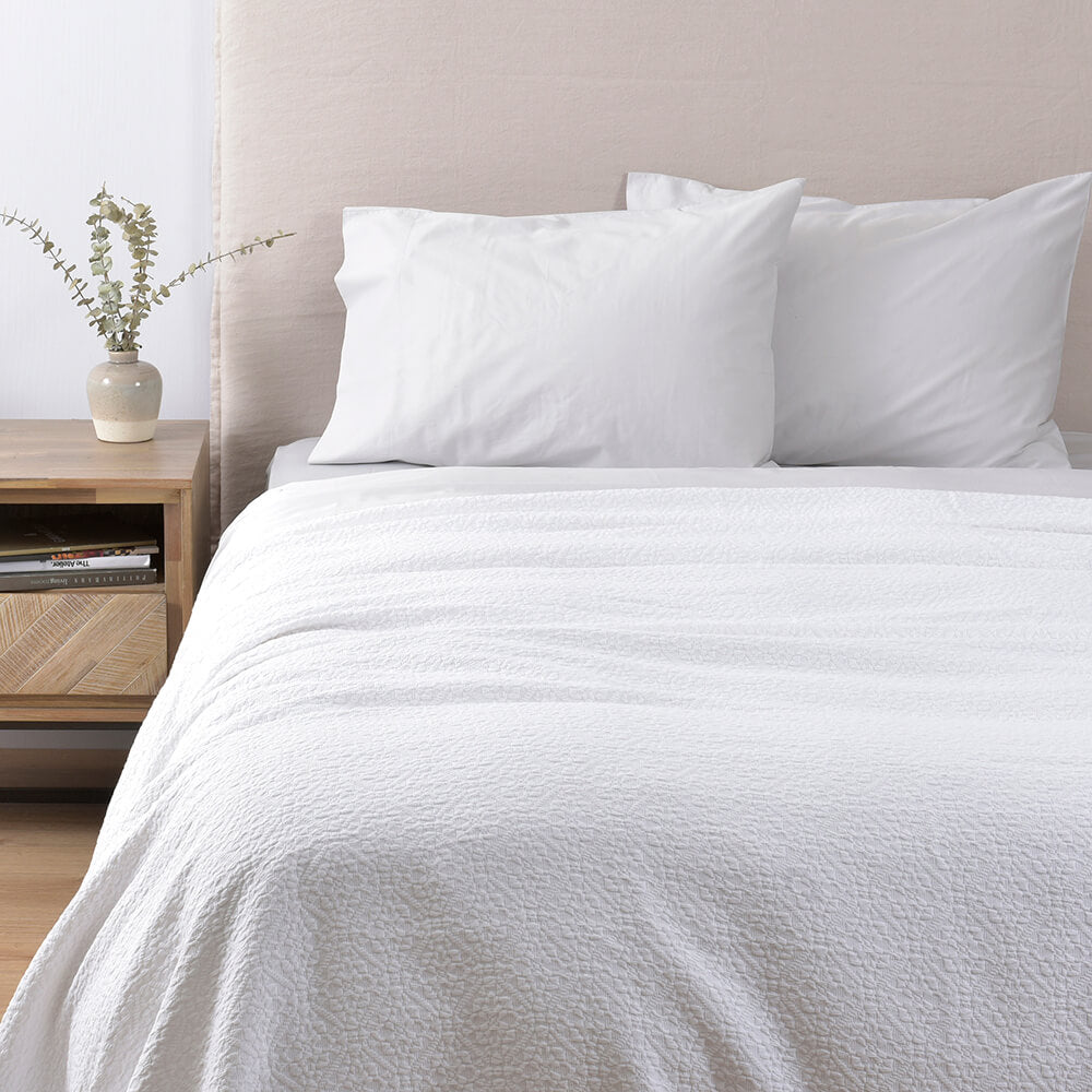 Cubrecama Matelasse Paris 1.5 Plazas Blanco
