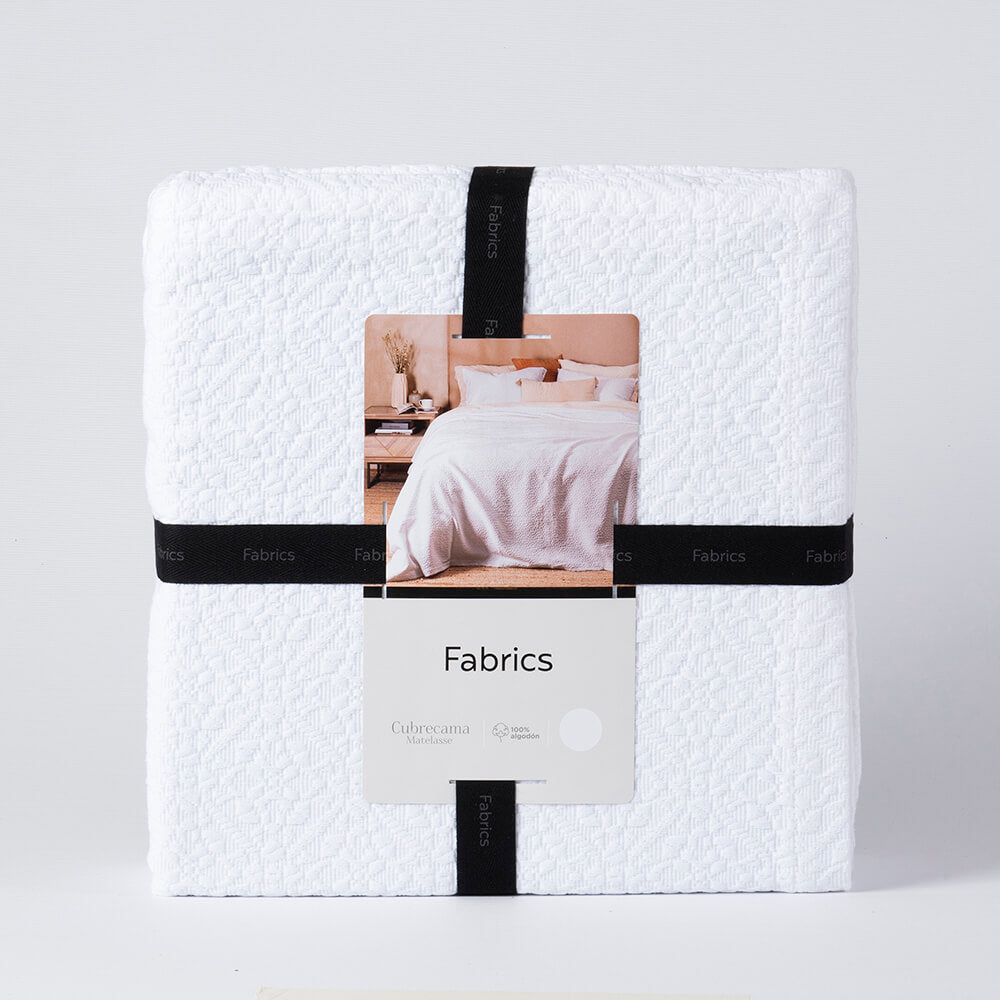 Cubrecama Matelasse Paris 2 Plazas Blanco