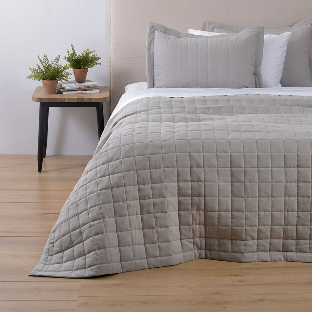 Cubrecama Quilt Oxford King Perla