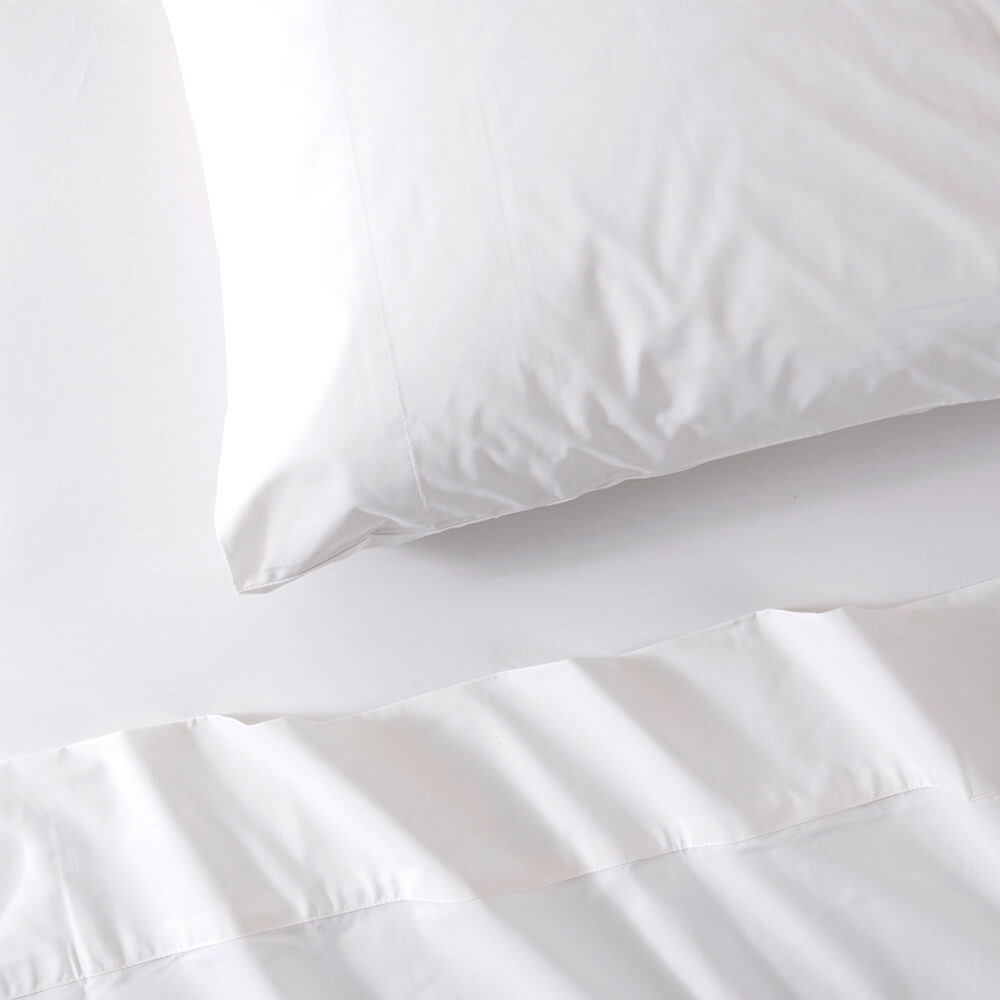 Sábana 200 Hilos Cobre 2 Plazas Blanco