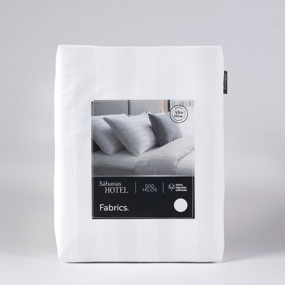 Sábana 500 Hilos 2 Plazas Blanco