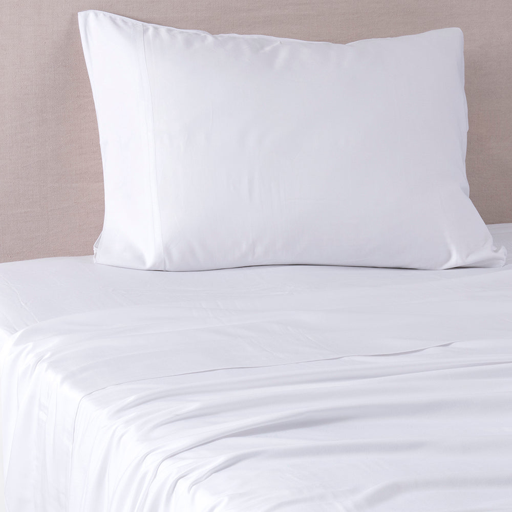 Sábana 300 Hilos Bambú 1.5 Plazas Blanco