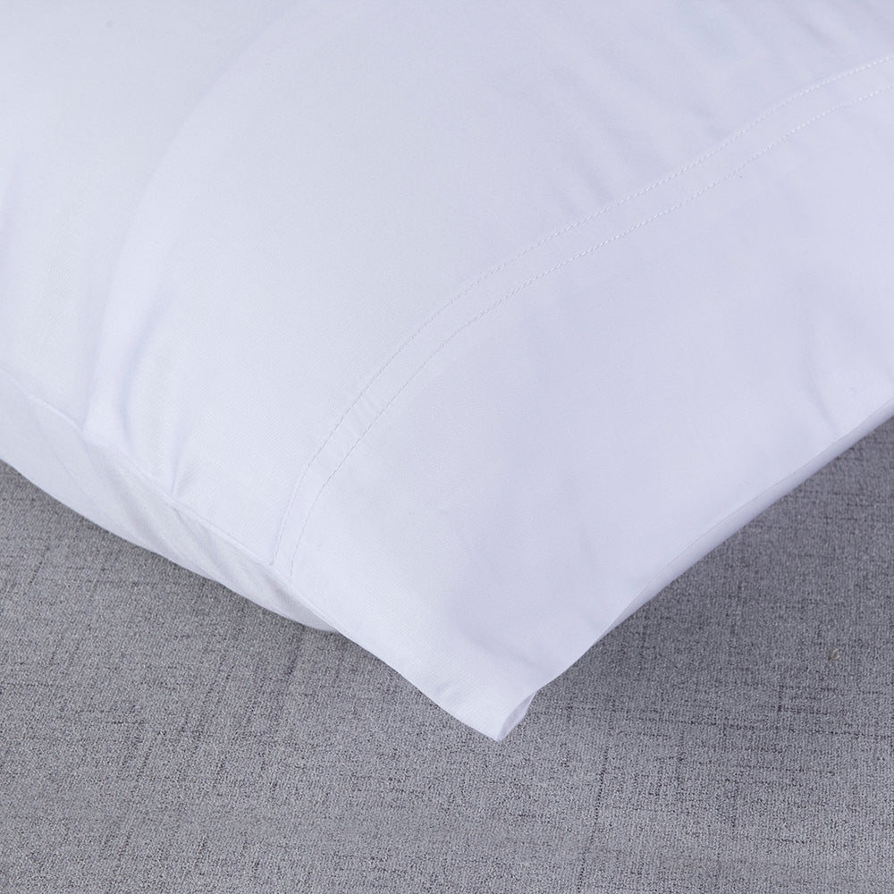 Set 2 Fundas Almohadas 300 Hilos Bambú 50x70cm Blanco