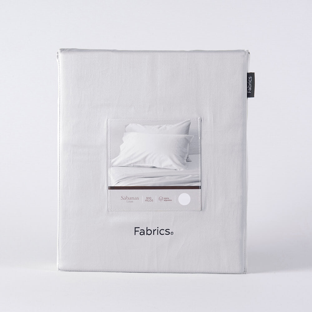 Sábana 300 Hilos Super King Gris Claro