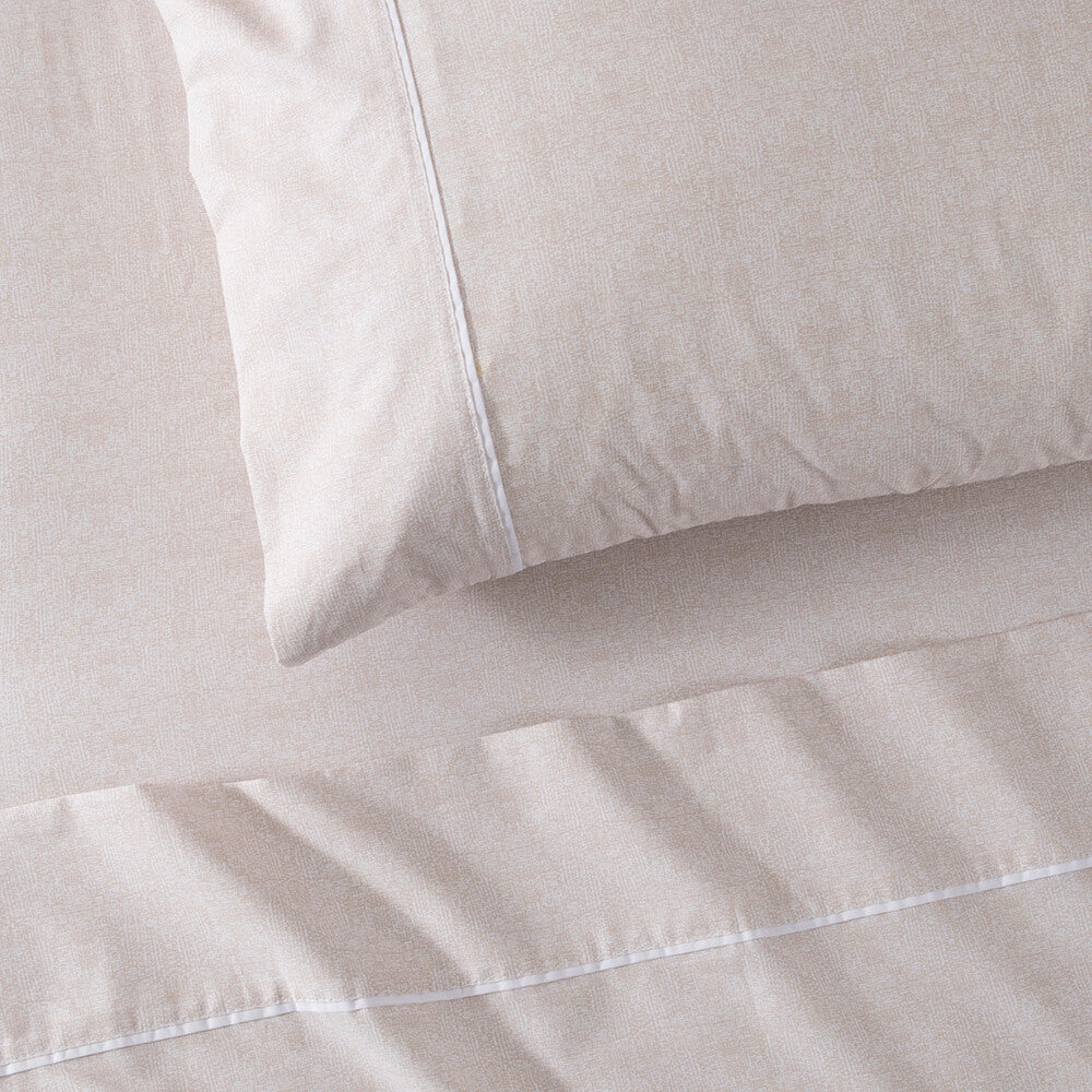 Sábana 180 Hilos Refined 1.5 Plazas Beige