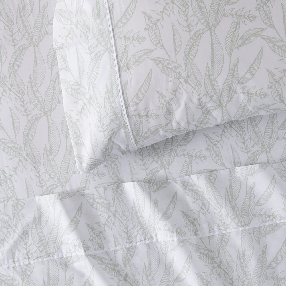 Sábana 180 Hilos Jungle 1.5 Plazas Verde