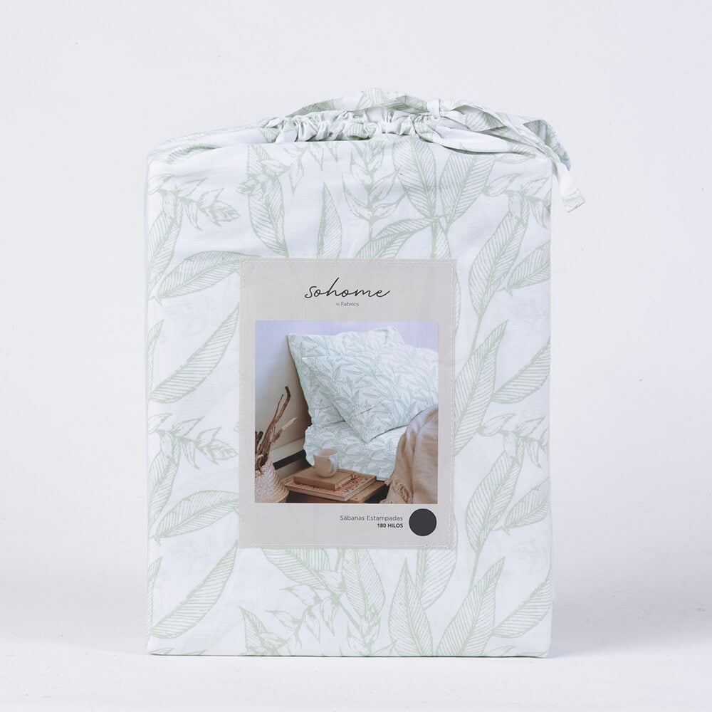 Sábana 180 Hilos Jungle King Verde
