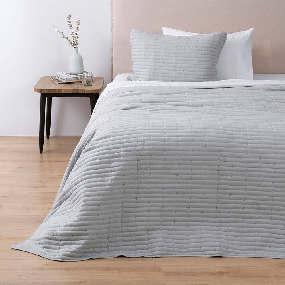 Cubrecama Quilt Renato 1.5 Plazas Gris