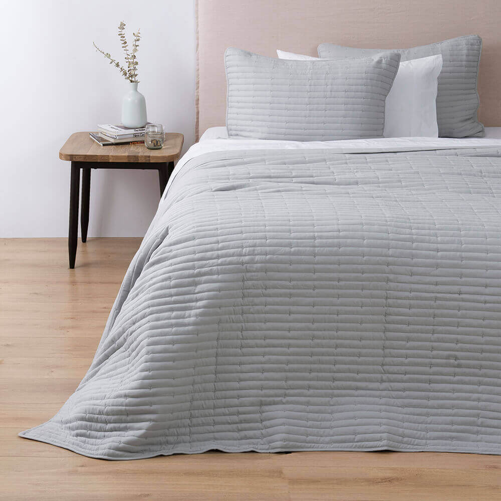 Cubrecama Quilt Renato 2 Plazas Gris