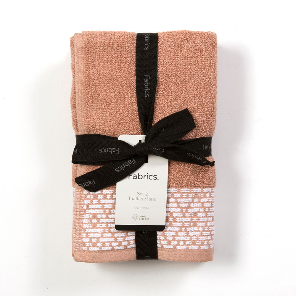 Set 2 Toallas Mano Rui Nude