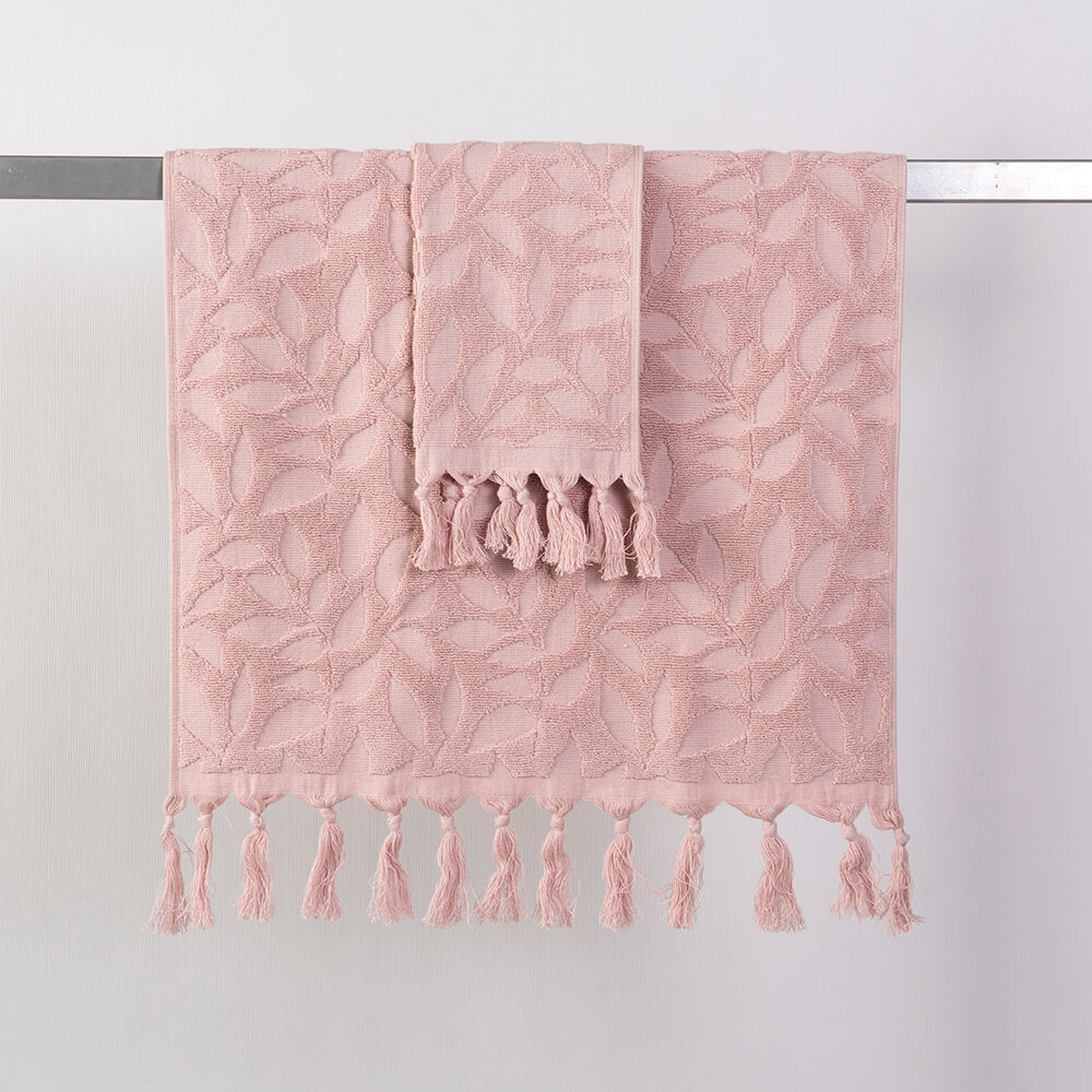 Set Toalla Mano y Visita Greta Rosada