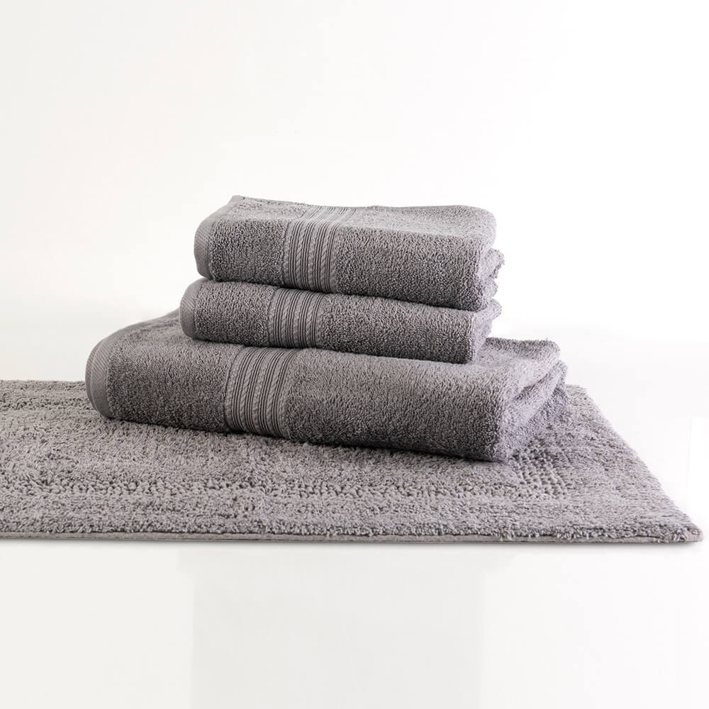 Set Toallas 4 Piezas Gris